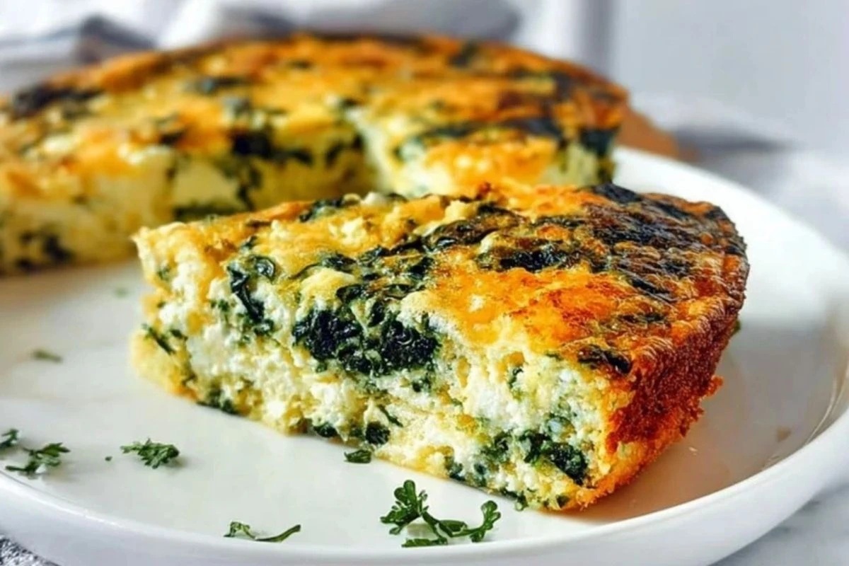 Easy Spinach & Cottage Cheese Breakfast Casserole
