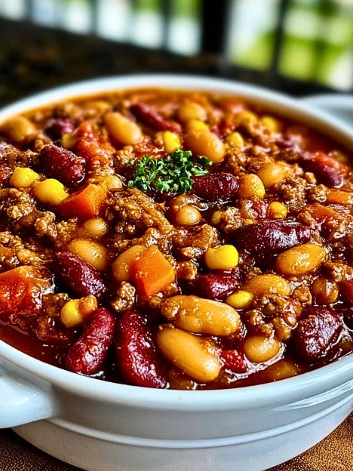 Hearty Slow Cooker Cowboy Beans (1)