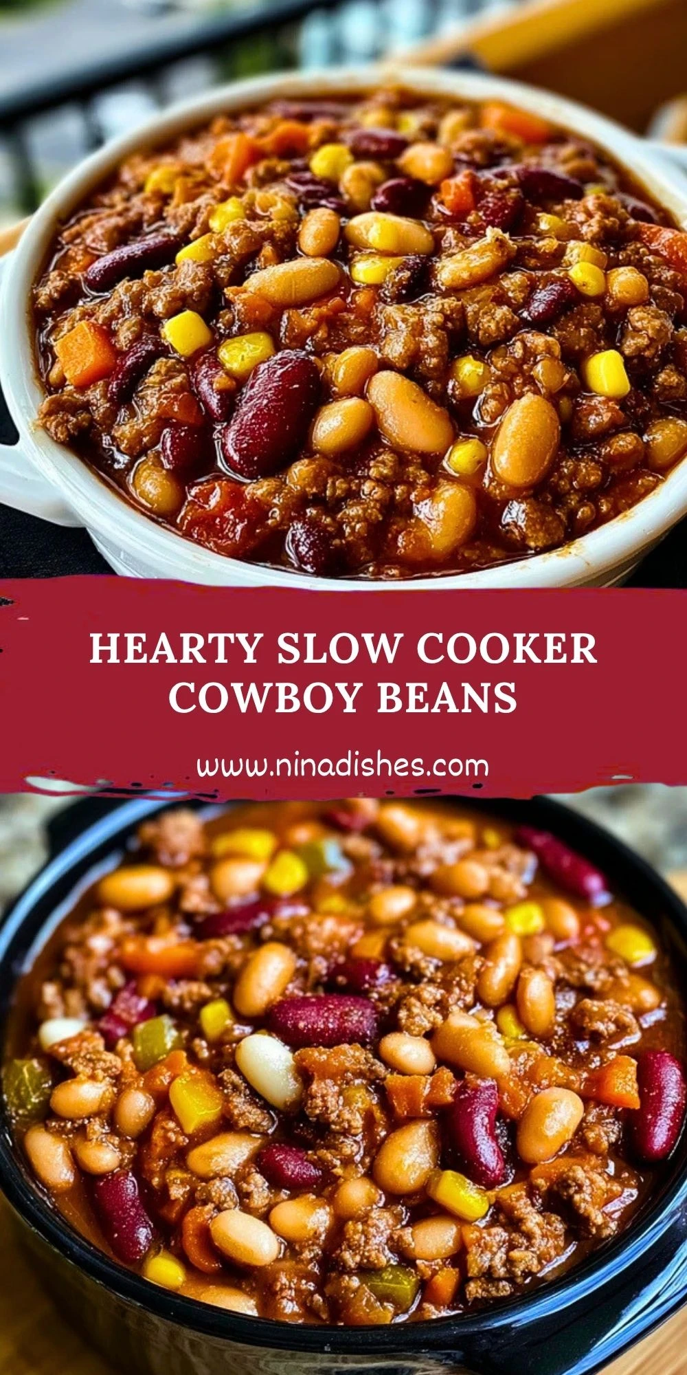 Hearty Slow Cooker Cowboy Beans (2)