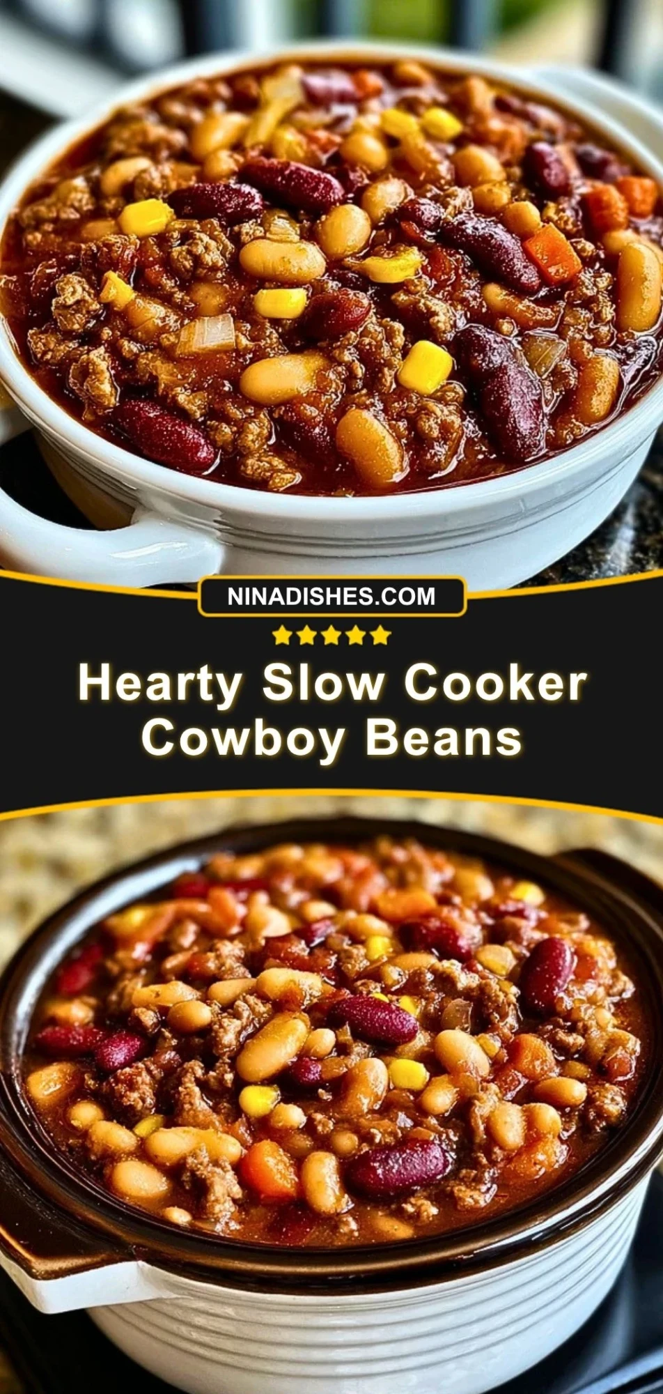Hearty Slow Cooker Cowboy Beans (3)