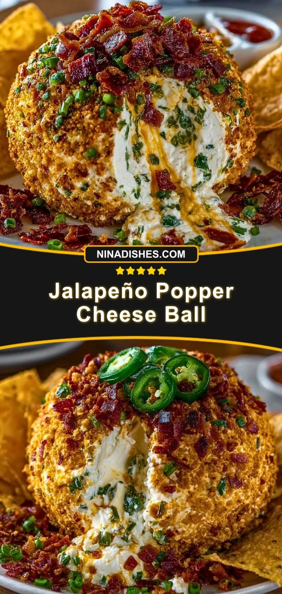 Jalapeño Popper Cheese Ball (3)