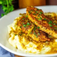 Saucy Herb and Garlic Chicken Skillet with Mashed Potatoes