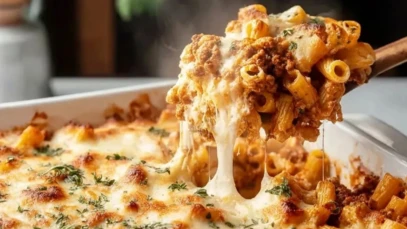 Healthy High Protein Cottage Cheese Baked Ziti