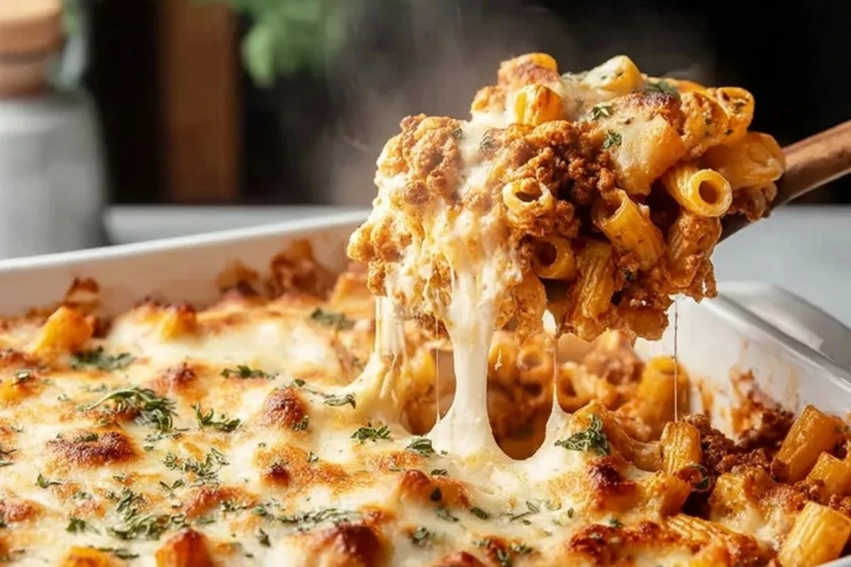 Healthy High Protein Cottage Cheese Baked Ziti