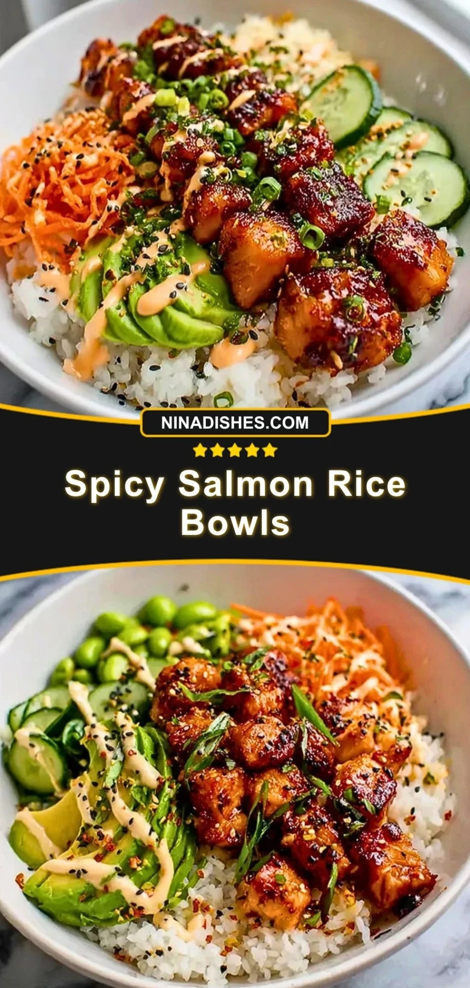 Spicy Salmon Rice Bowls (3)