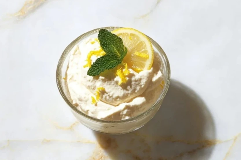 Lemon Cottage Cheese Mousse