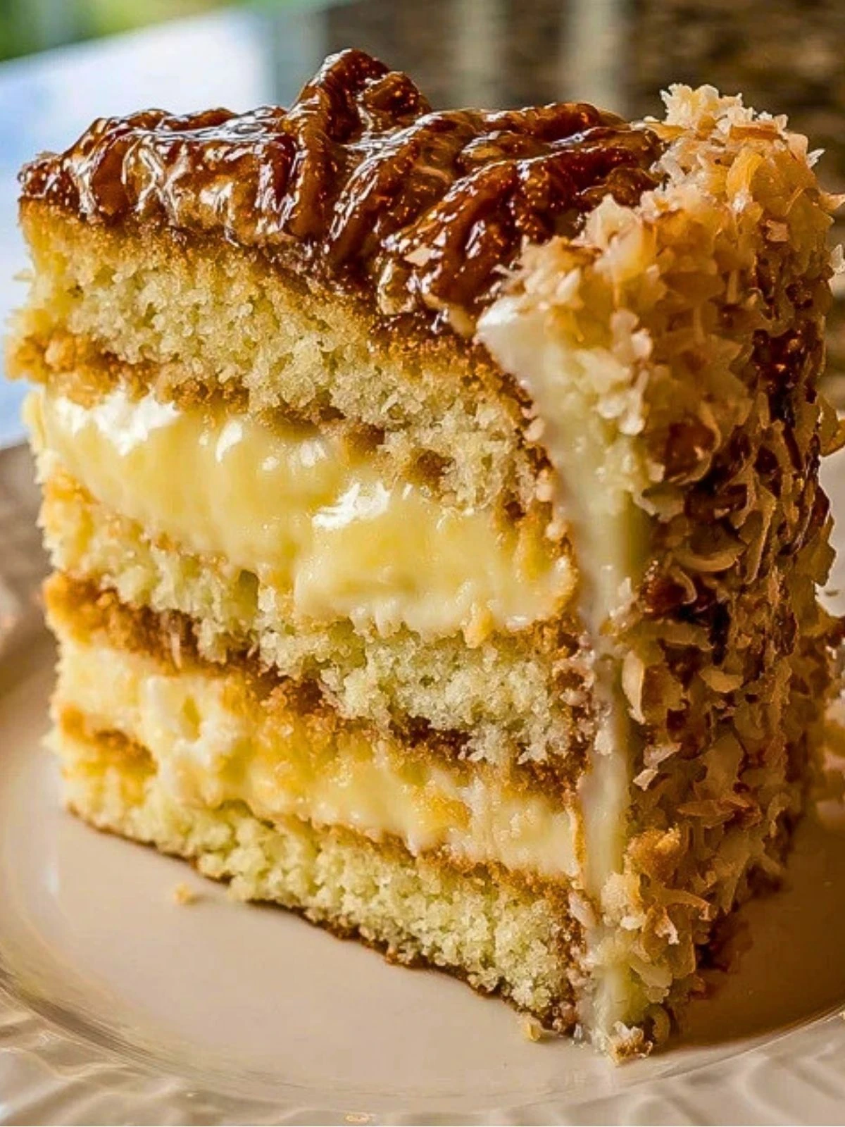 White German Chocolate Cake with Cheesecake Center (3)