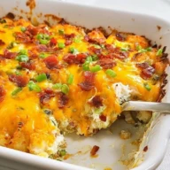 Cheesy Chicken Tater Tot Casserole
