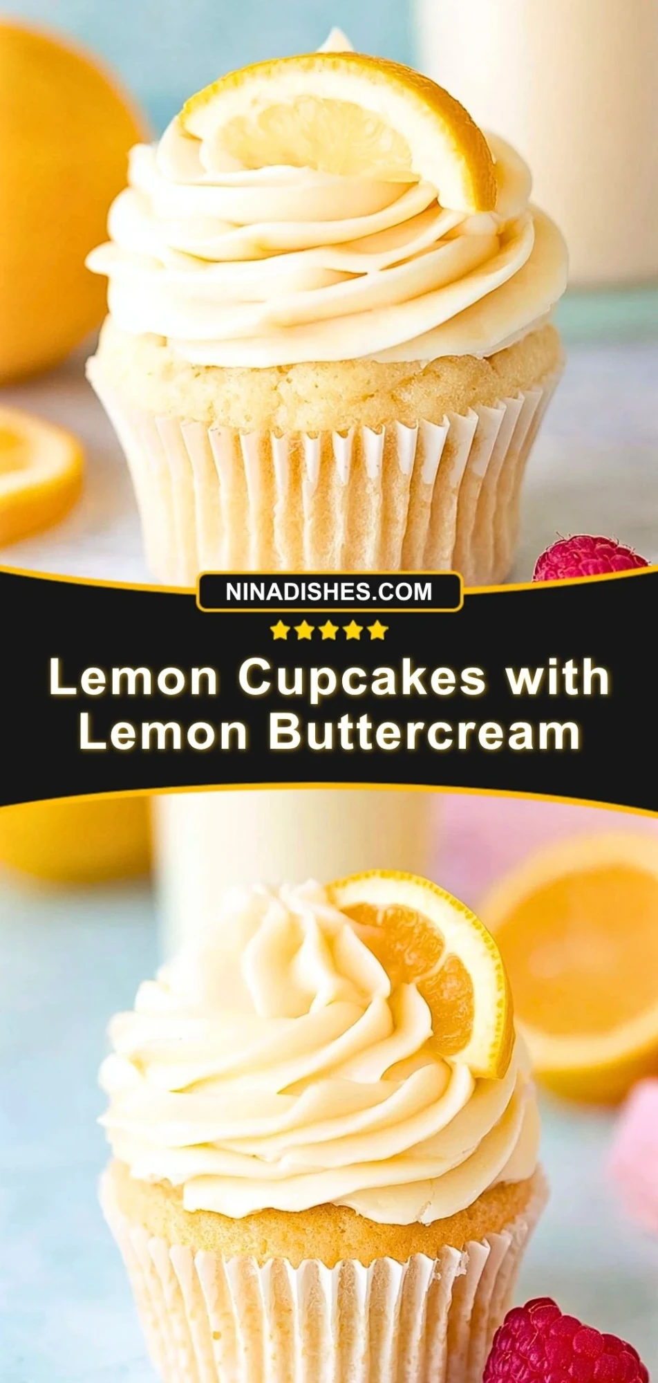 Lemon Cupcakes with Lemon Buttercream (3)