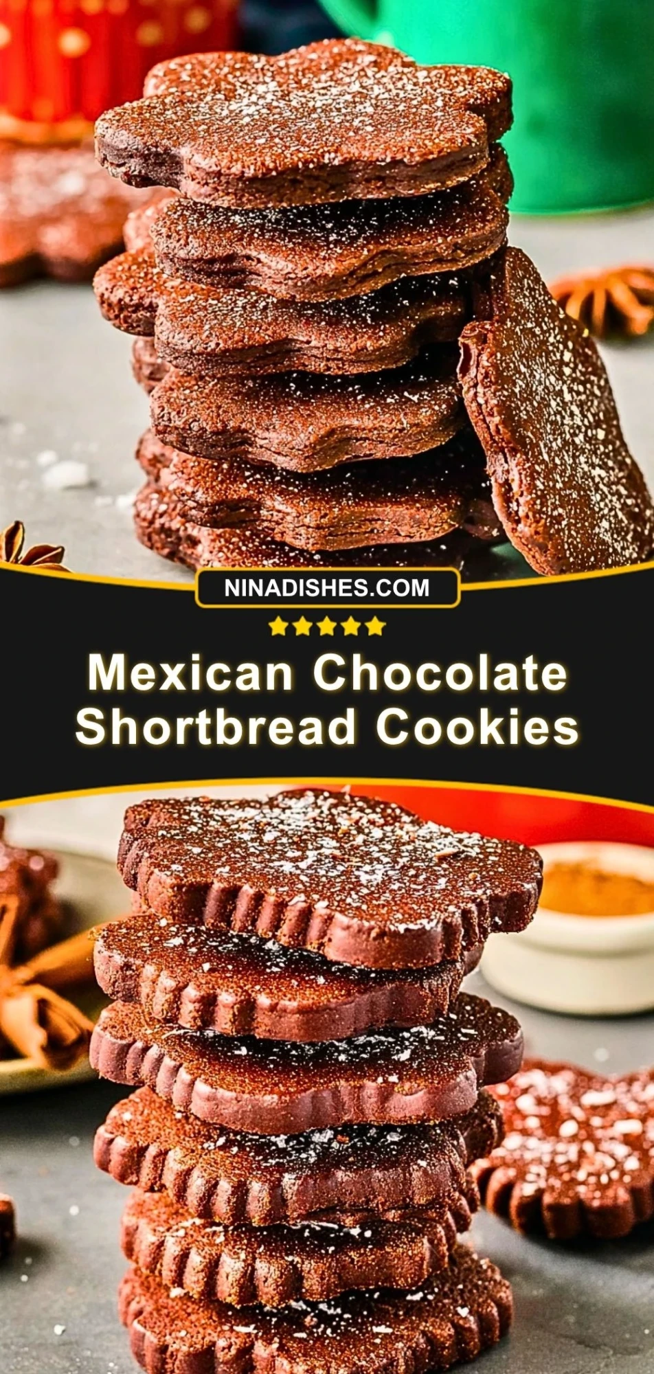 Mexican Chocolate Shortbread Cookies (3)