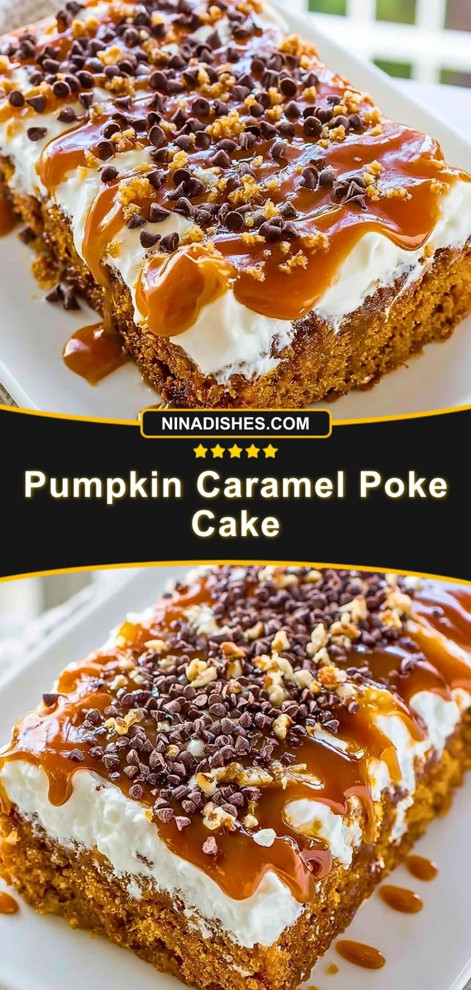 Pumpkin Caramel Poke Cake (3)