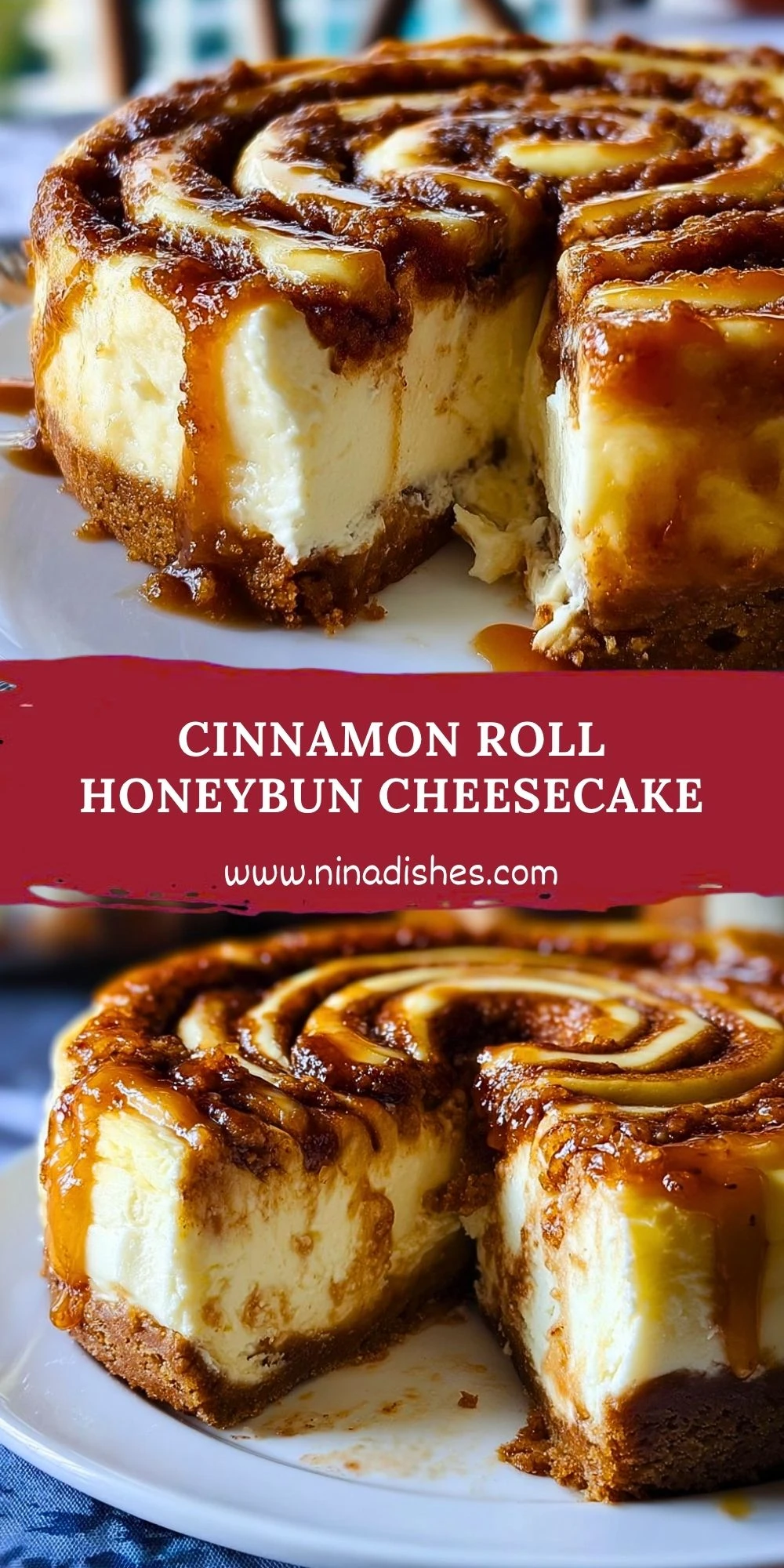 Cinnamon Roll Honeybun Cheesecake (2)