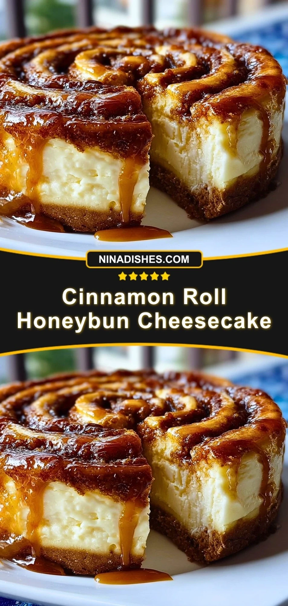 Cinnamon Roll Honeybun Cheesecake (3)
