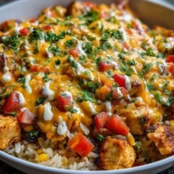 Comforting One-Pot Cheesy Southwest Chicken & Rice