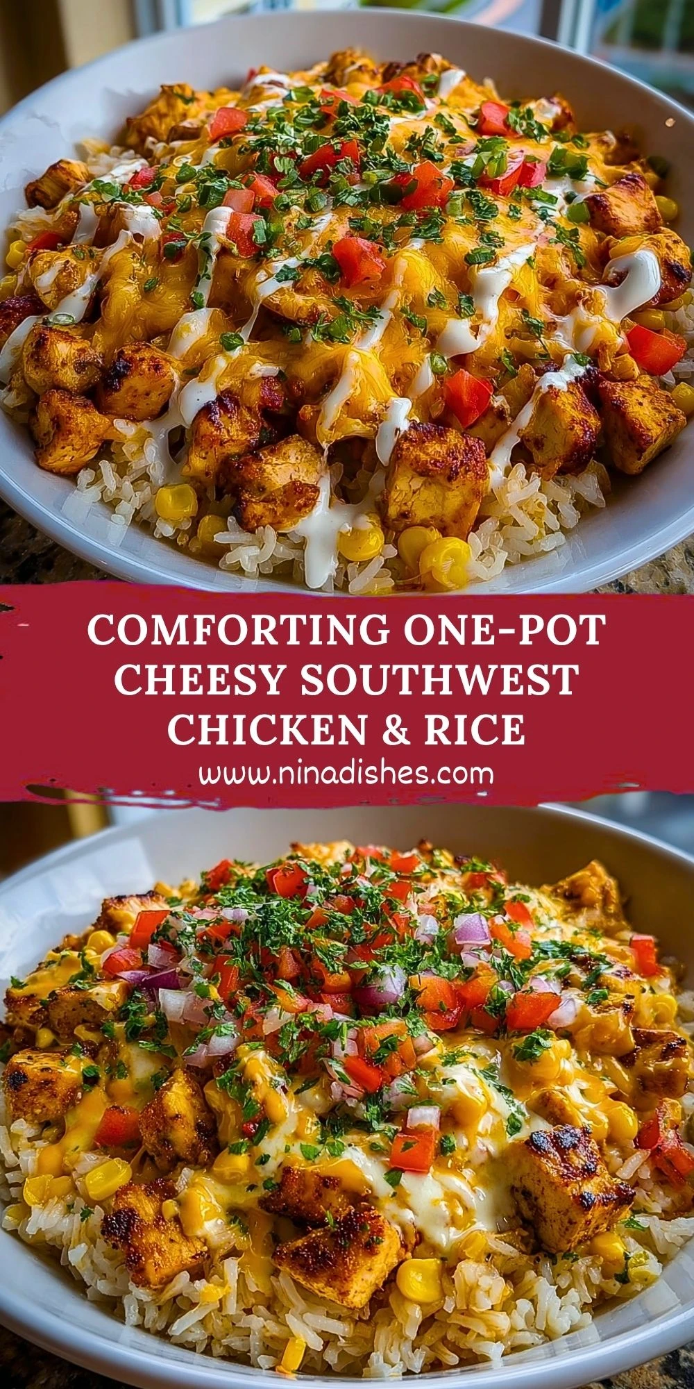 Comforting One-Pot Cheesy Southwest Chicken & Rice (2)