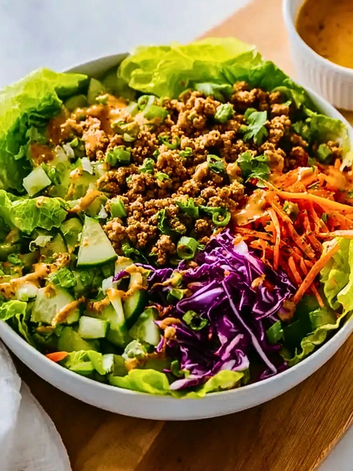Healthy Ground Turkey Lettuce Wrap Bowls (1)