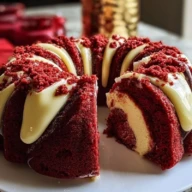Red Velvet Cheesecake Bundt Dump Cake