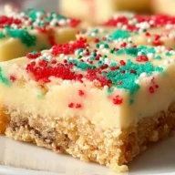 Santa's No-Bake Sugar Cookie Bars