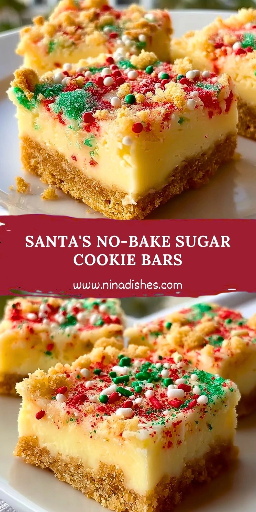 Santa's No-Bake Sugar Cookie Bars (2)