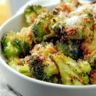 Crispy Parmesan Crusted Broccoli Florets