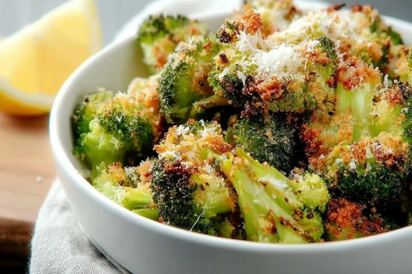 Crispy Parmesan Crusted Broccoli Florets