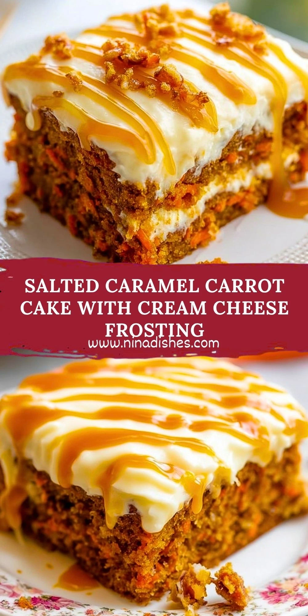 Salted Caramel Carrot Cake with Cream Cheese Frosting (2)