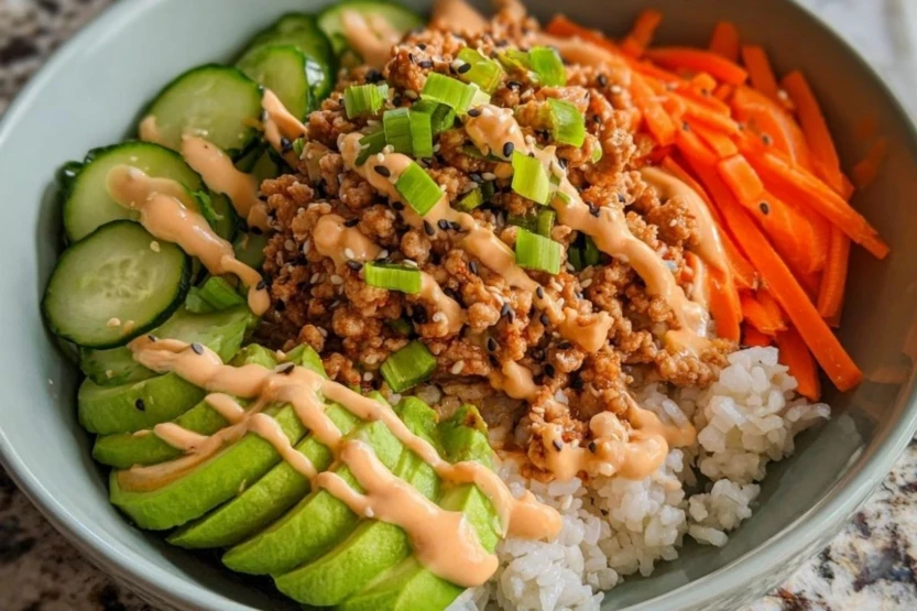Ground Turkey Rice Bowls