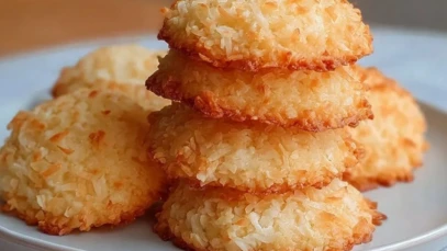 Soft and Buttery Coconut Cookies