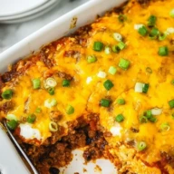 Cheesy Baked Mexican Lasagna Casserole