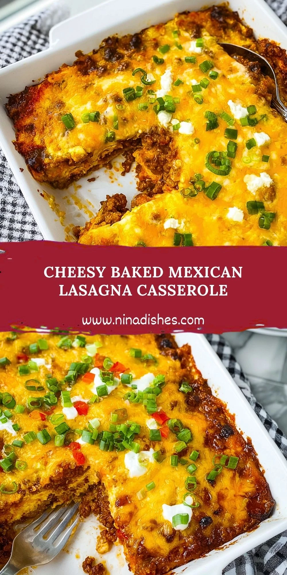 Cheesy Baked Mexican Lasagna Casserole (2)