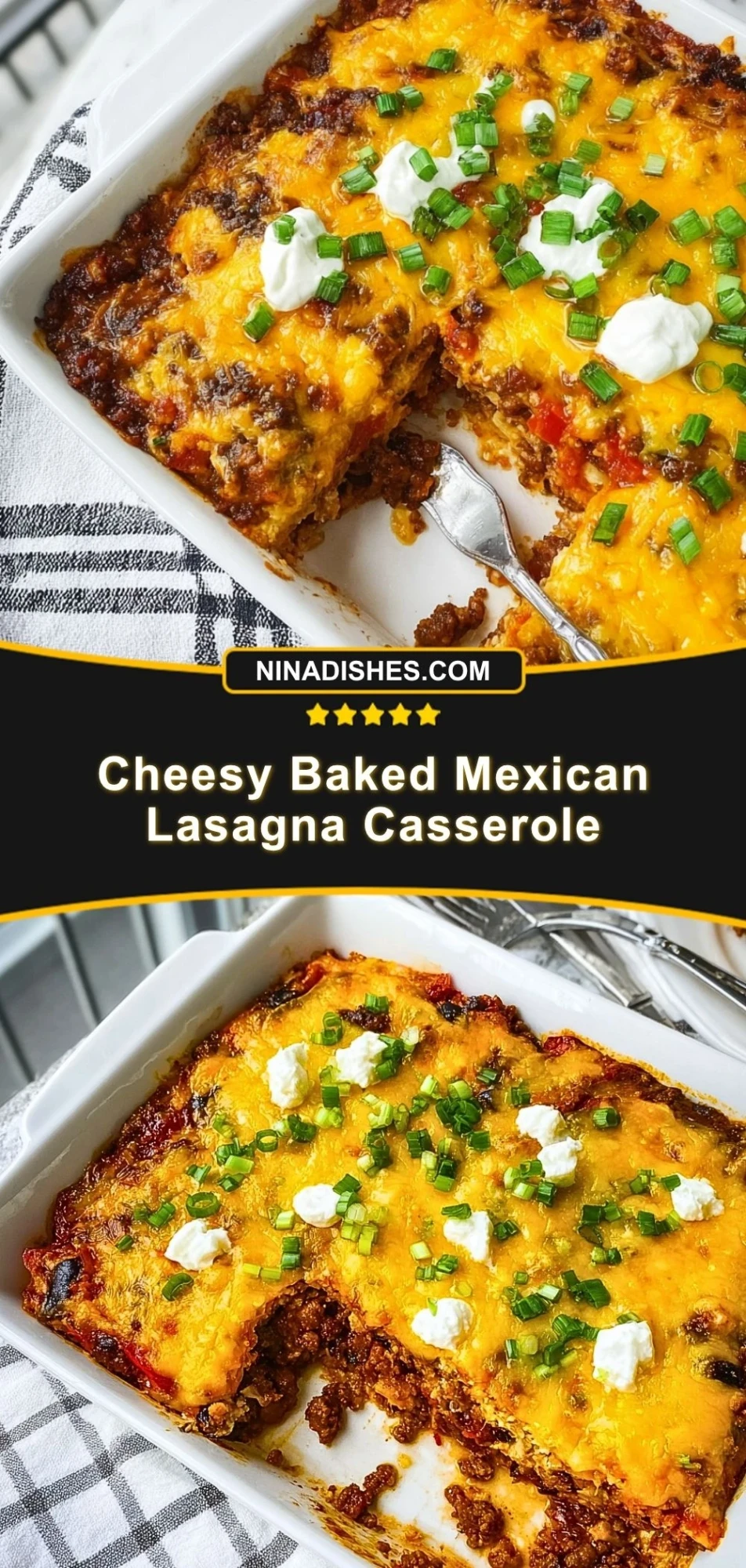 Cheesy Baked Mexican Lasagna Casserole (3)