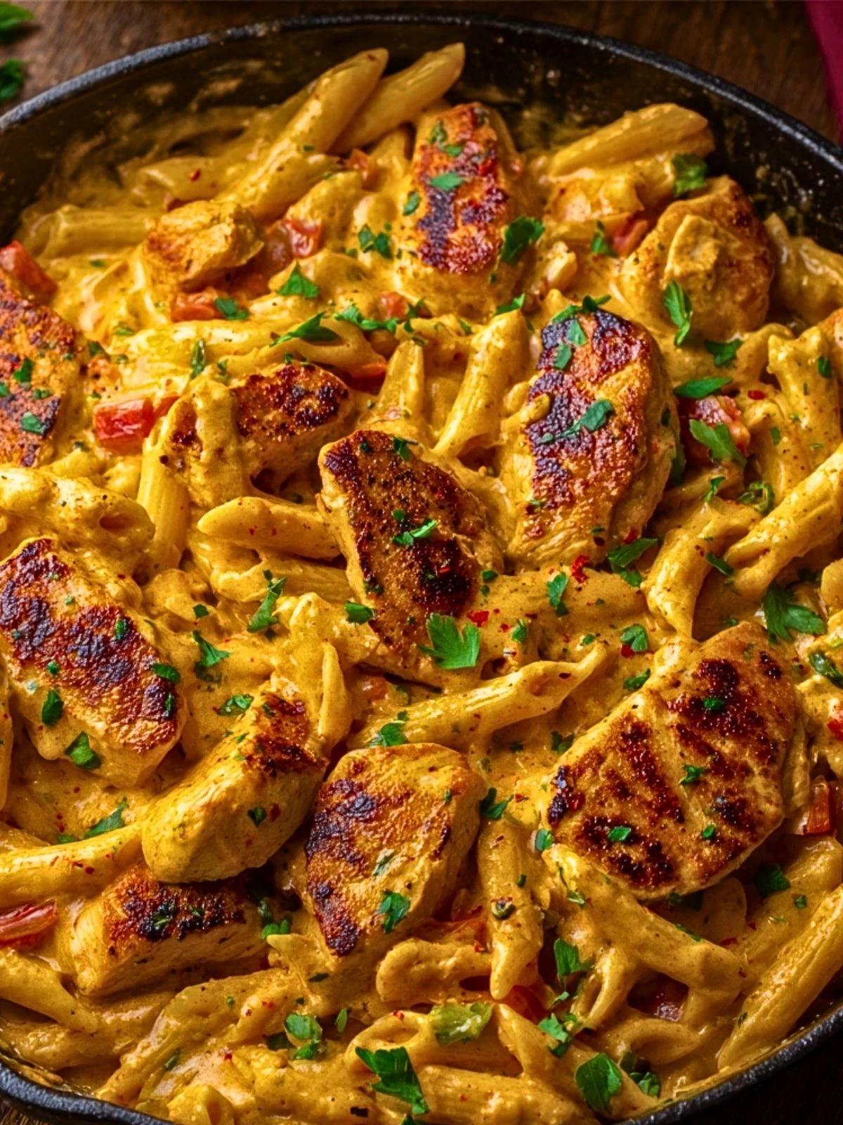 Creamy Cajun Chicken Pasta Skillet (1)