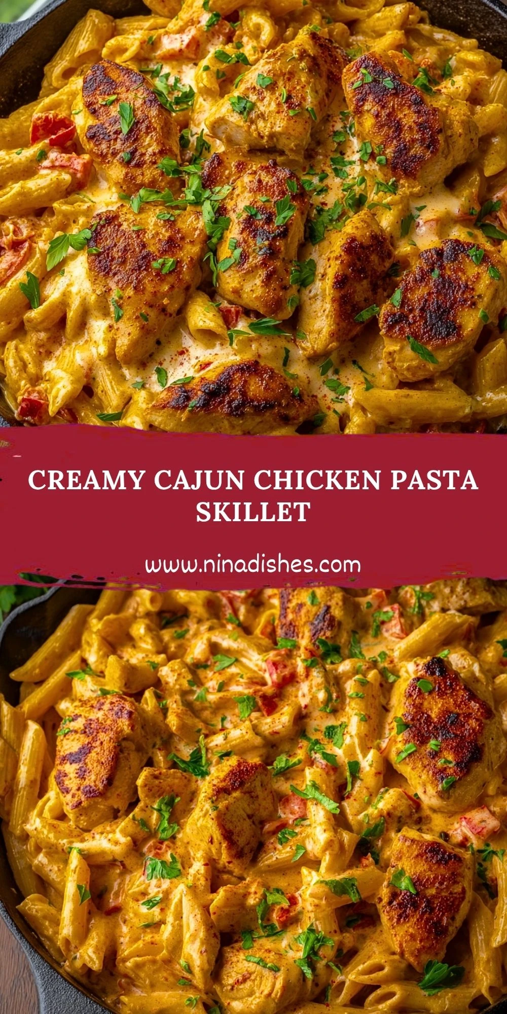 Creamy Cajun Chicken Pasta Skillet (2)