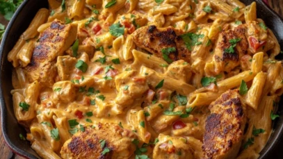 Creamy Cajun Chicken Pasta Skillet