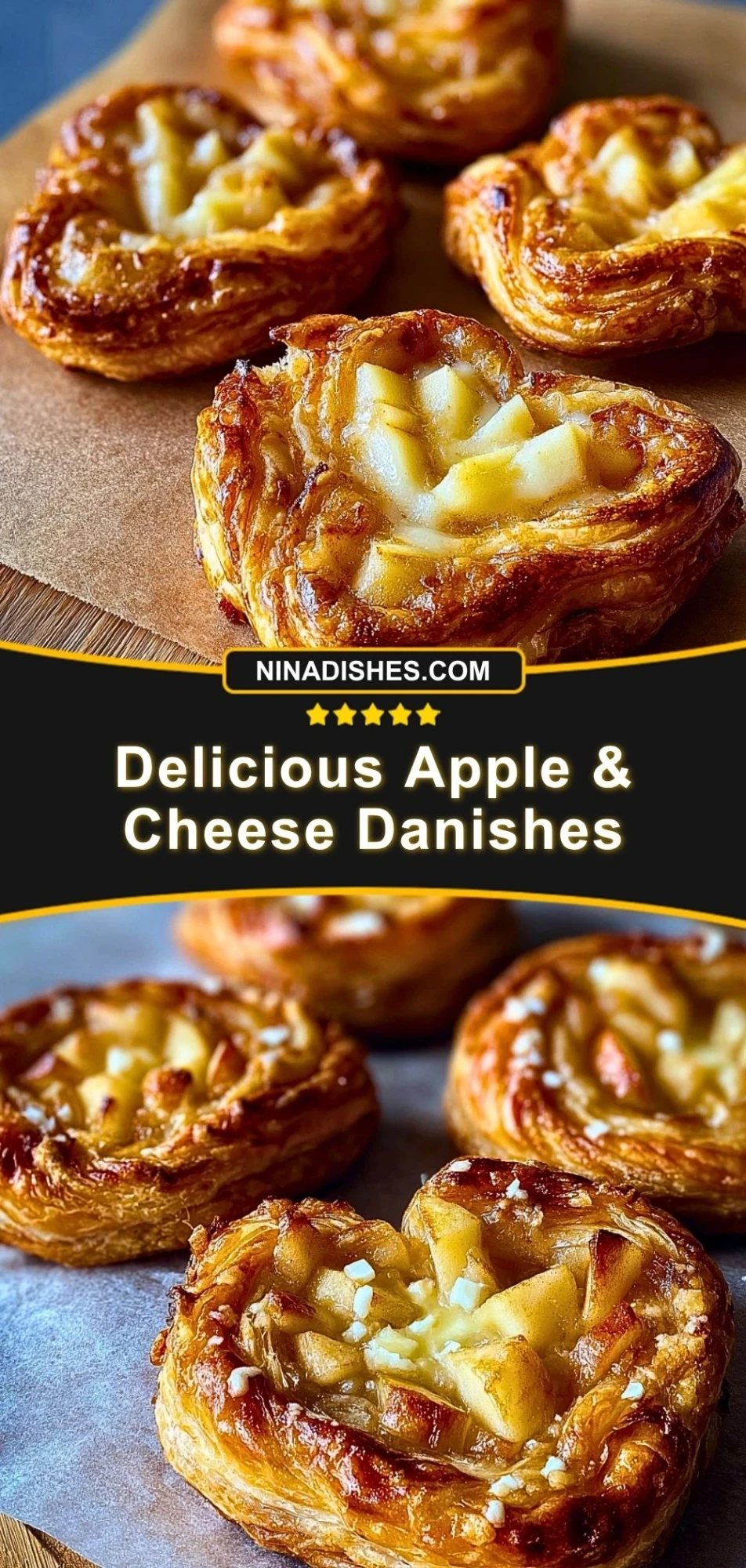 Delicious Apple & Cheese Danishes (3)
