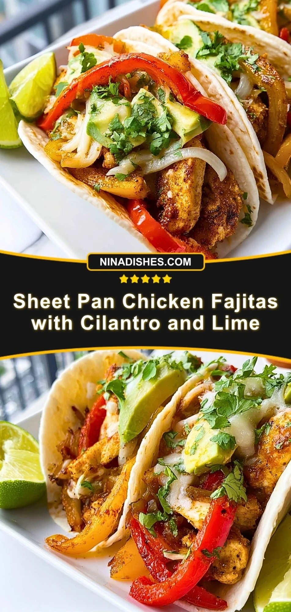 Sheet Pan Chicken Fajitas with Cilantro and Lime (2)