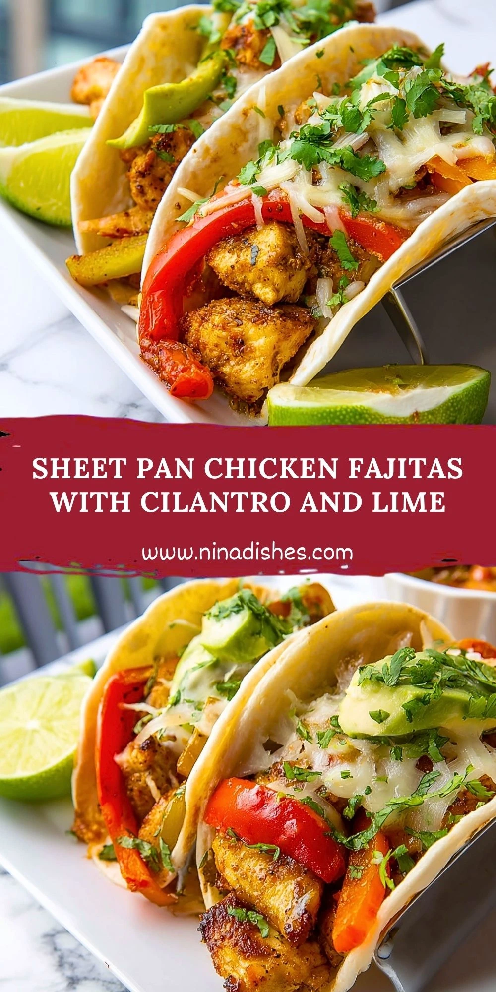 Sheet Pan Chicken Fajitas with Cilantro and Lime (3)
