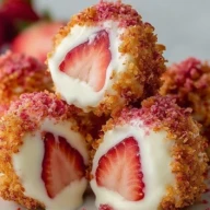 Strawberry Crunch Cheesecake Bites