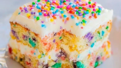 Homemade Funfetti Inspired Easter Cake