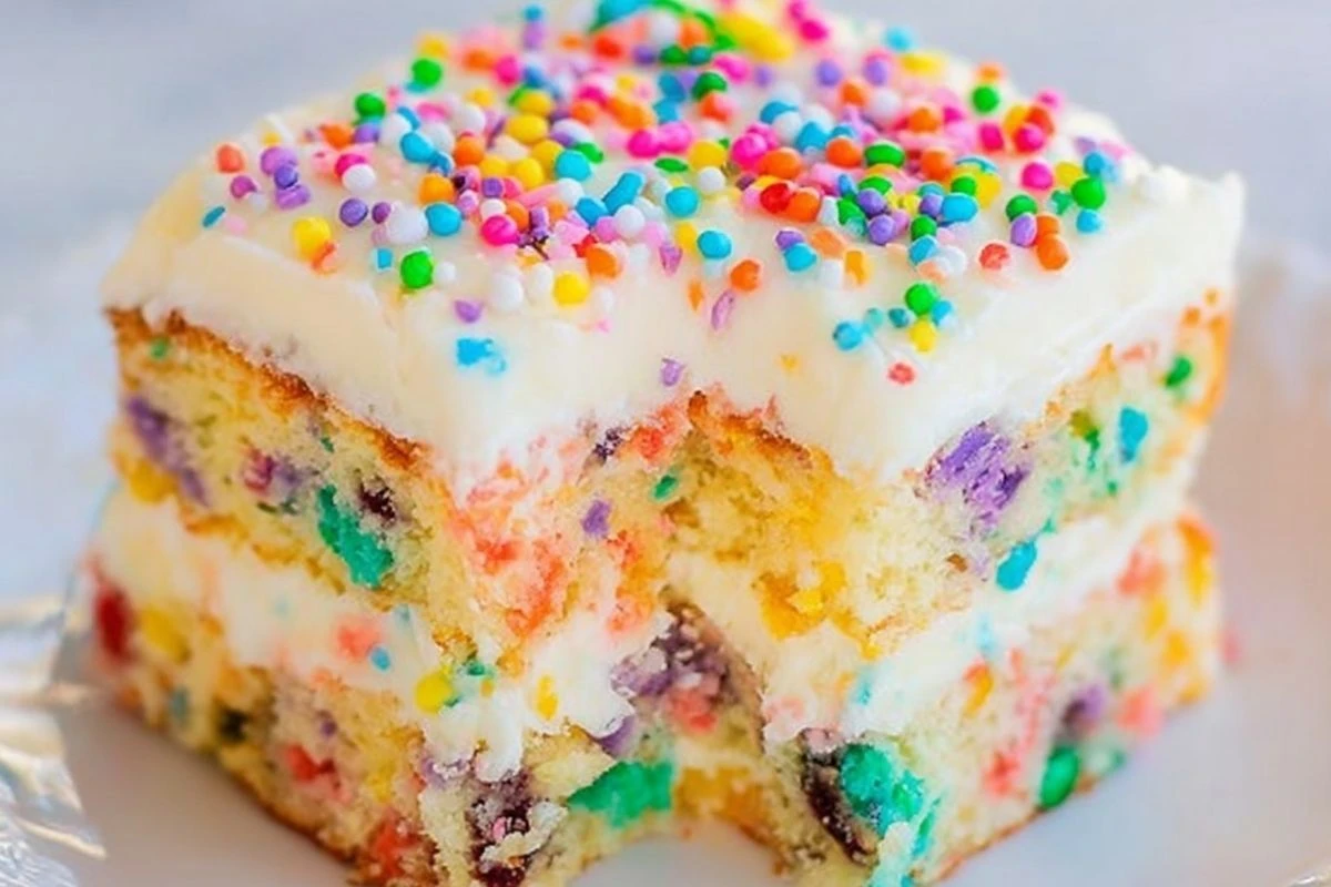 Homemade Funfetti Inspired Easter Cake