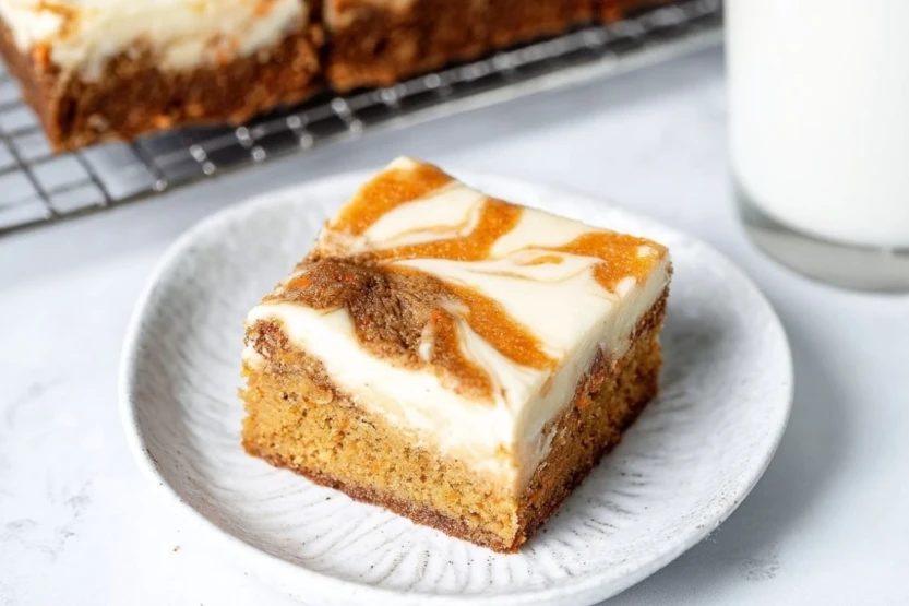 Carrot Cake Cheesecake Bars