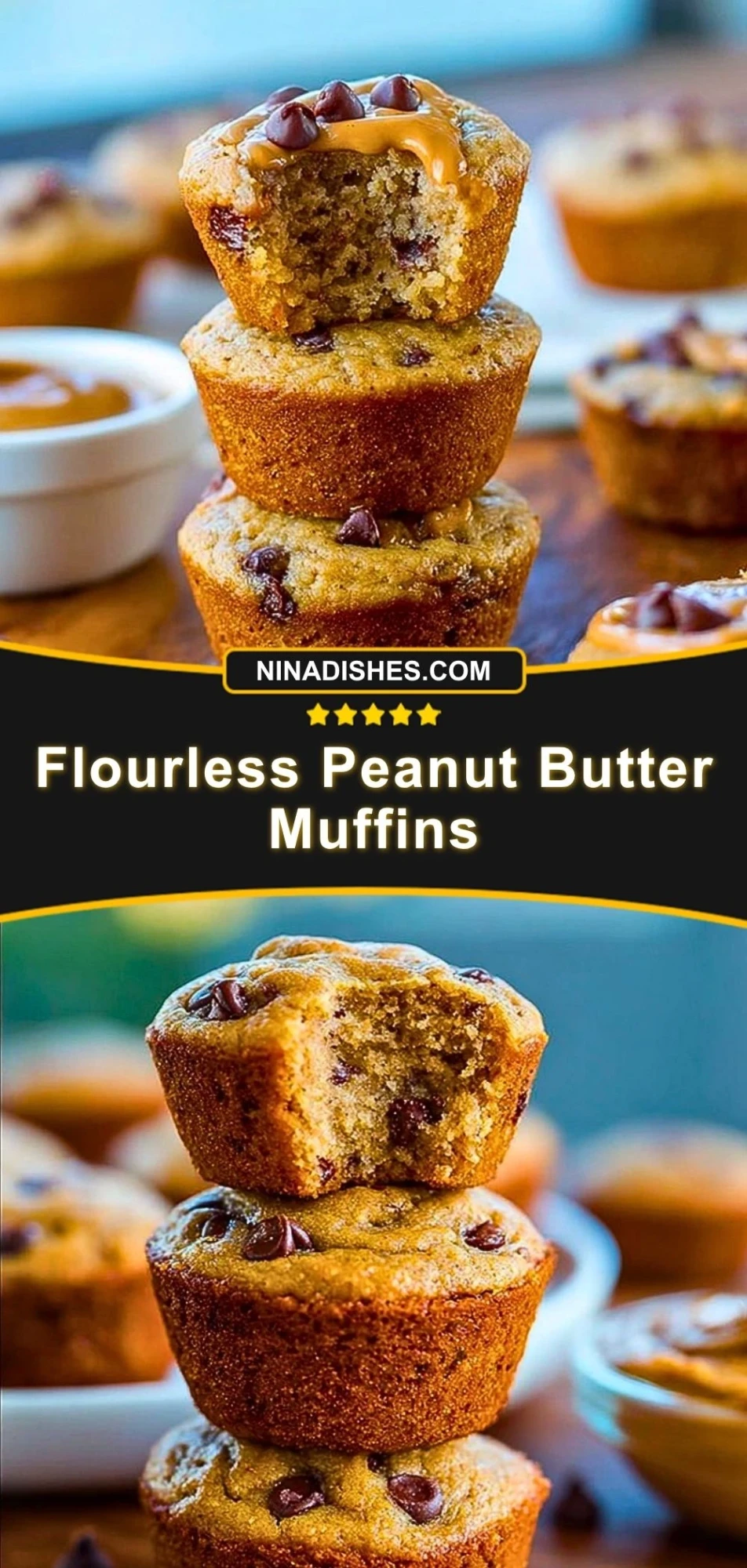 Flourless Peanut Butter Muffins (3)