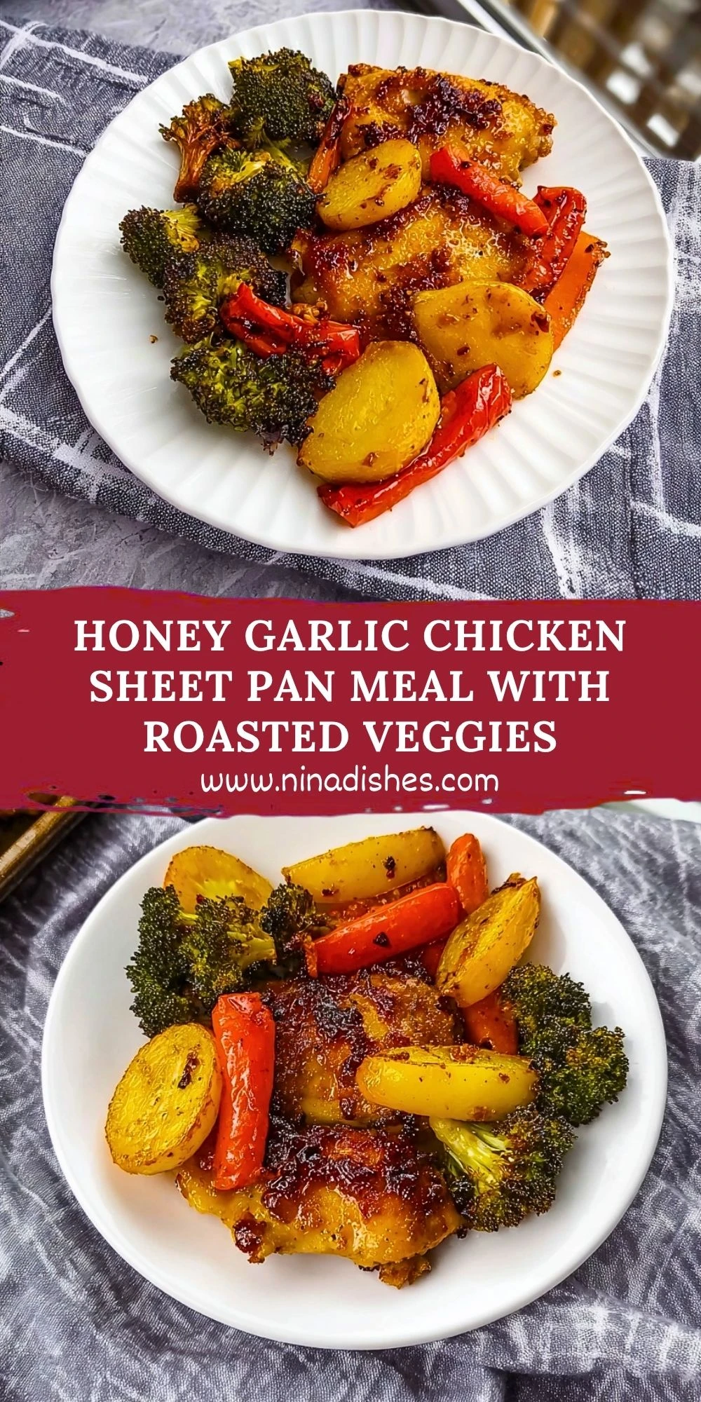 Honey Garlic Chicken Sheet Pan Meal with Roasted Veggies (2)