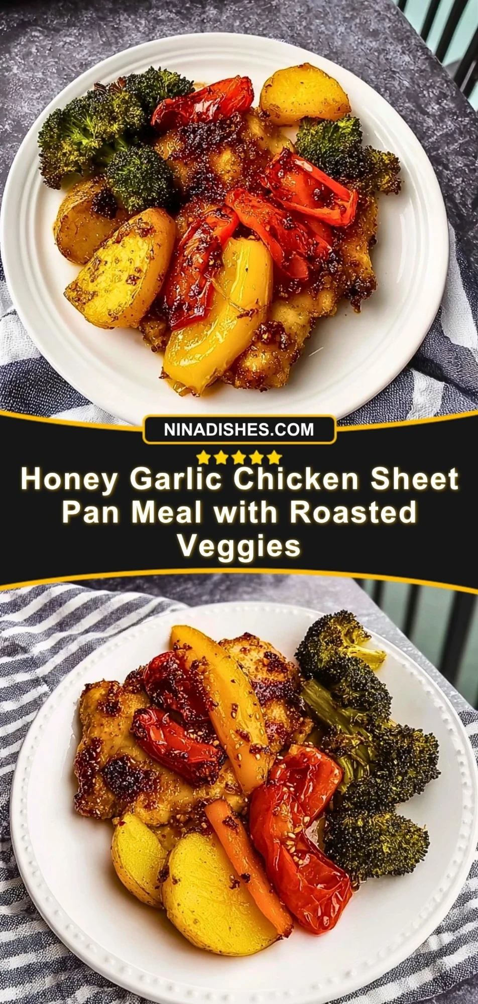 Honey Garlic Chicken Sheet Pan Meal with Roasted Veggies (3)