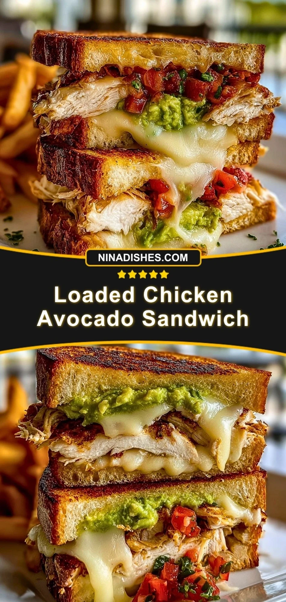 Loaded Chicken Avocado Sandwich (3)