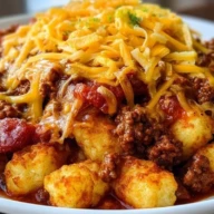 Crock-Pot Chili Dog Casserole