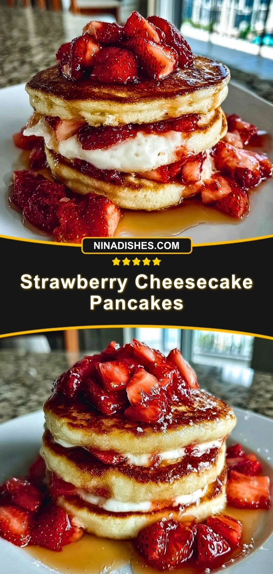 Strawberry Cheesecake Pancakes (3)
