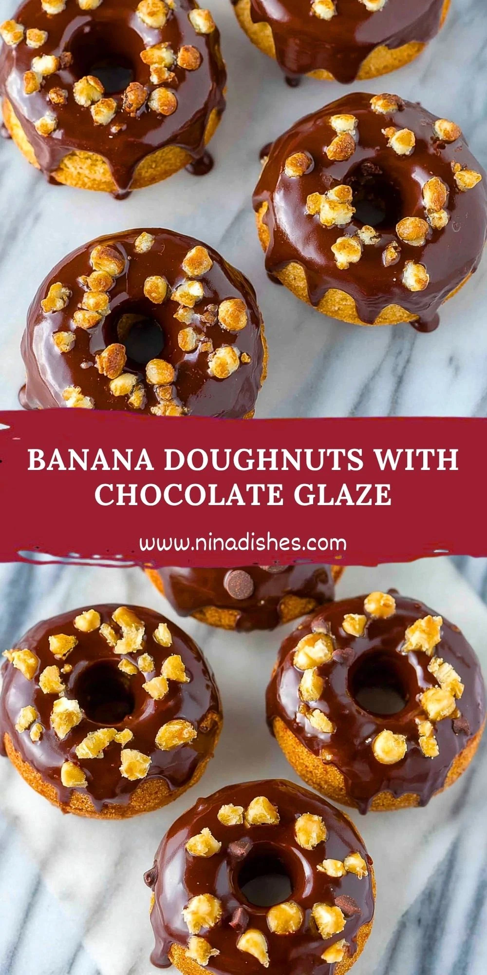 Banana Doughnuts with Chocolate Glaze (2)