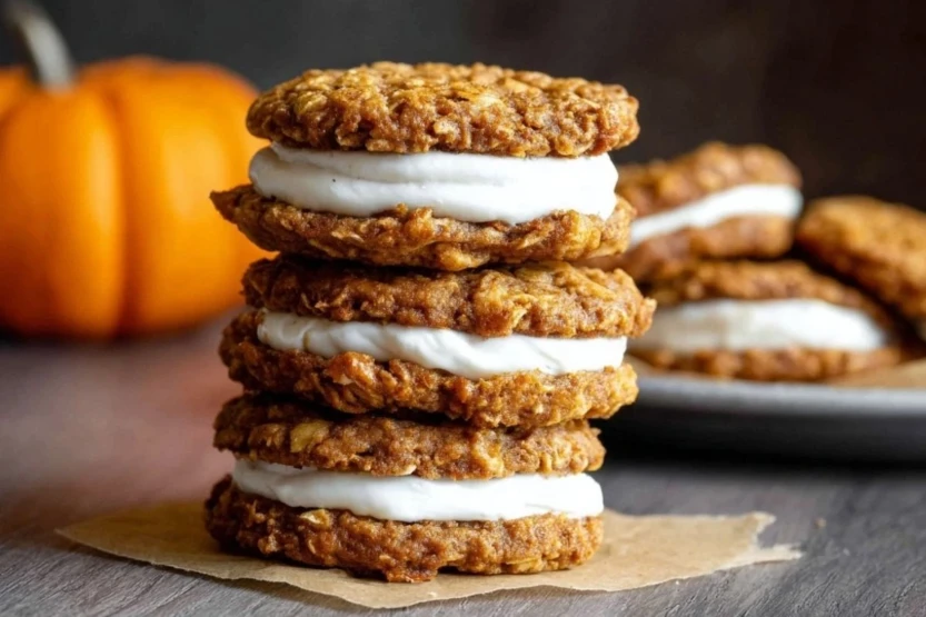 Pumpkin Oatmeal Cream Pies