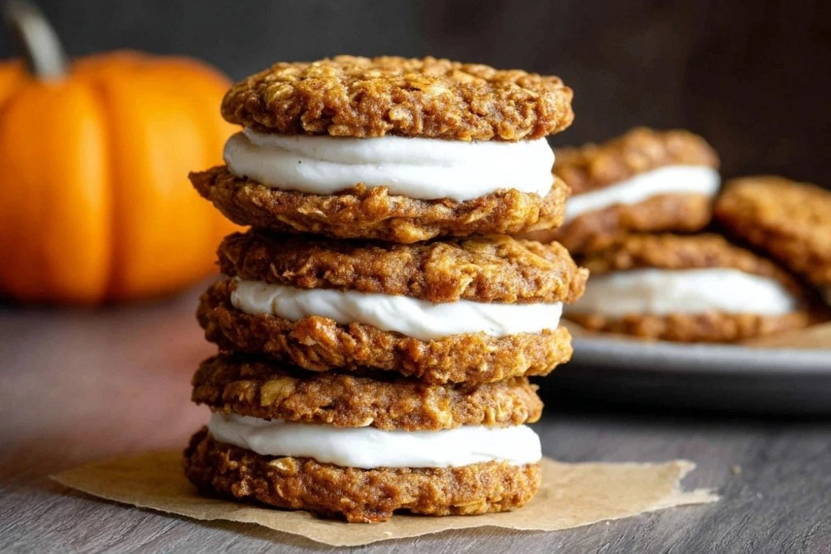 Pumpkin Oatmeal Cream Pies